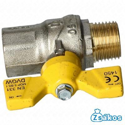 1/2-1/2 KB Gömbcsap fix zártházas gáz fotó