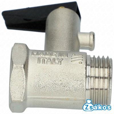 1/2" Biztonsági szelep, csappal (olasz, ITAP) ARISTON / HAJDU bojler fotó
