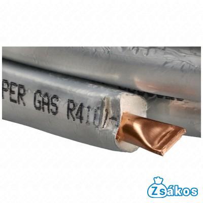 10x1 mm (3/8) Alumínium kasírozott Szigetelt rézcső, klíma 25 méteres tekercs fotó