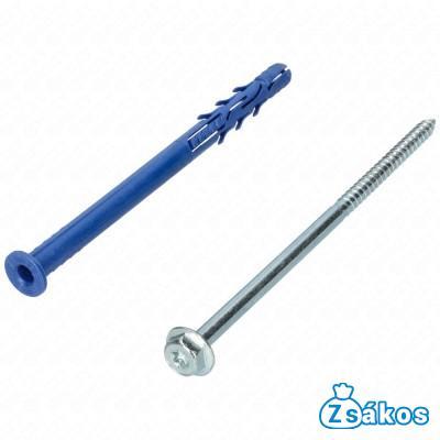 10x160 mm Csavar + tipli, klímatartó konzolhoz, peremes fejű, 25 db/csomag fotó