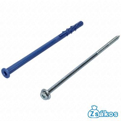 10x200 mm Csavar + tipli, klímatartó konzolhoz, peremes fejű, 25 db/csomag fotó