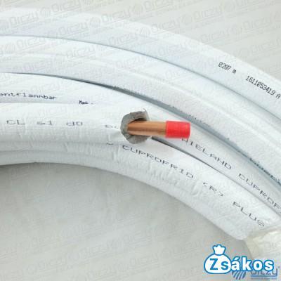 12x1 mm (1/2) Szigetelt rézcső, klíma 25 méteres tekercs fotó