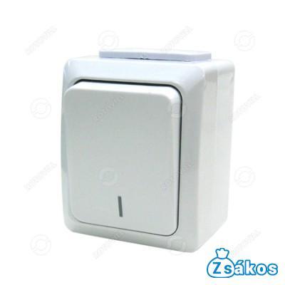 2 PÓLUSÚ KAPCSOLÓ, IT WATER (falon kívüli, fehér) fotó