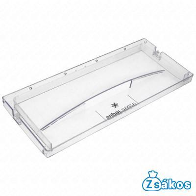 385x164x26 mm Előlap, fagyasztófiók, felső, átlátszó (bontott, eredeti) WHIRLPOOL / INDESIT hűtőgép fotó
