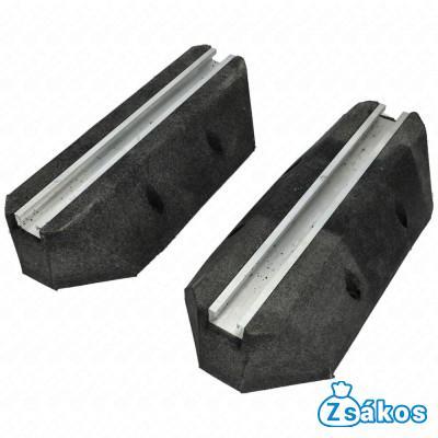 400x180x100 mm Rezgéscsillapító klímatartó talpkonzol, gumi 1cs=2db fotó