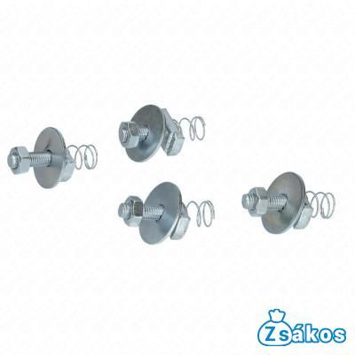 400x180x100 mm Rezgéscsillapító klímatartó talpkonzol, gumi 1cs=2db fotó