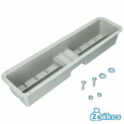 420x72 mm 120 Kg Klímatartó talpkonzol, fehér, PP (1cs=2db) fotó