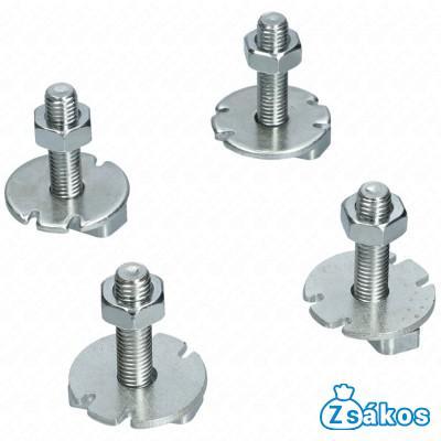 450x160x90 mm Rezgéscsillapító klímatartó talpkonzol, gumi 1cs=2db fotó