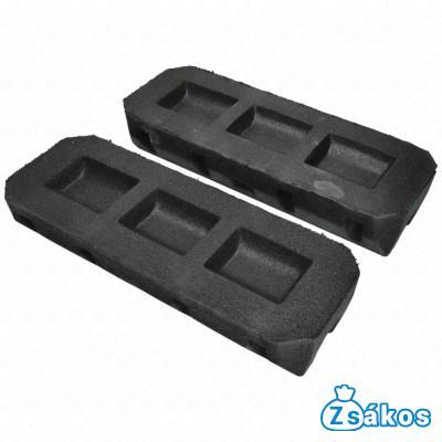 450x160x90 mm Rezgéscsillapító klímatartó talpkonzol, gumi 1cs=2db fotó