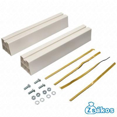 450x80 mm, 140 Kg Klímatartó talpkonzol, fehér, PP  (NICCONS, 1cs=2db) fotó