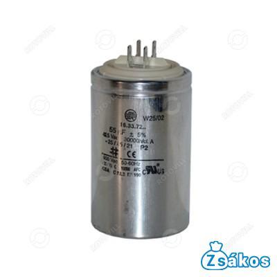 55uF DUCATI ÁLLANDÓ KONDENZÁTOR 475V 60x103mm FÉM fotó