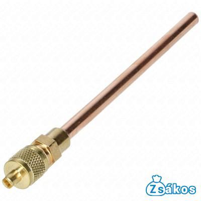 6 / 100 mm Töltőcső + szelep (univerzális) hűtőgép 10db/csomag fotó