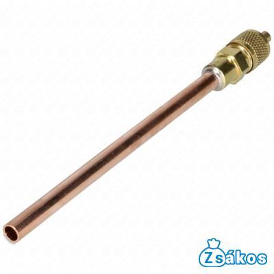 6 / 100 mm Töltőcső + szelep (univerzális) hűtőgép fotó