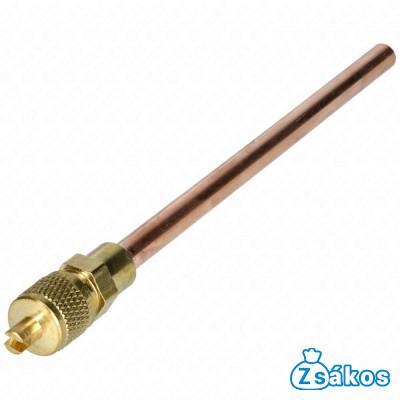 6 / 100 mm Töltőcső + szelep (univerzális) hűtőgép fotó