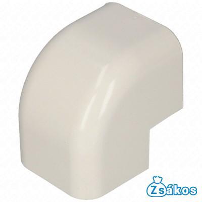 65x50 mm 90° Sarokelem, külső, fehér, UV álló (VECAMCO) klíma dekorcsatorna fotó