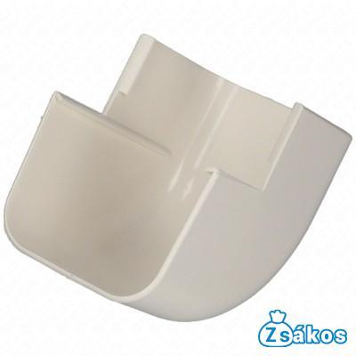 65x50 mm 90° Sarokelem, külső, fehér, UV álló (VECAMCO) klíma dekorcsatorna fotó