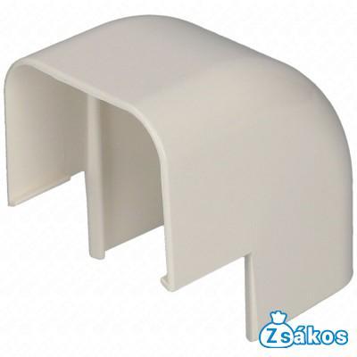 65x50 mm 90° Sarokelem, külső, fehér, UV álló (VECAMCO) klíma dekorcsatorna fotó