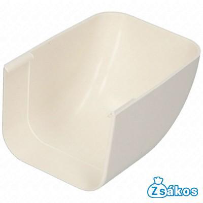 65x50 mm 90° Végelzáró elem, fehér, UV álló (VECAMCO) klíma dekorcsatorna fotó
