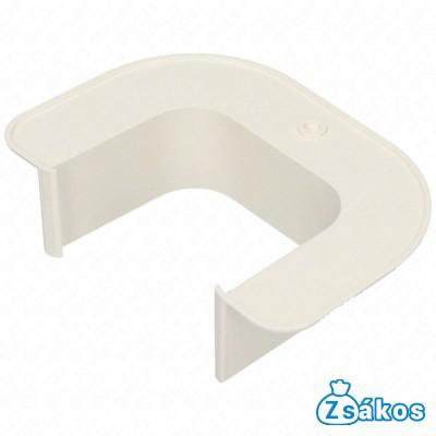65x50 mm Fali záróelem, peremes (VECAMCO) klíma dekorcsatorna fotó