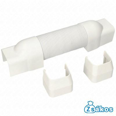 65x50 mm Flexibilis toldóelem, fehér, PVC (VECAMCO) klíma dekorcsatorna fotó