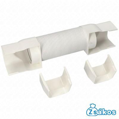 65x50 mm Flexibilis toldóelem, fehér, PVC (VECAMCO) klíma dekorcsatorna fotó