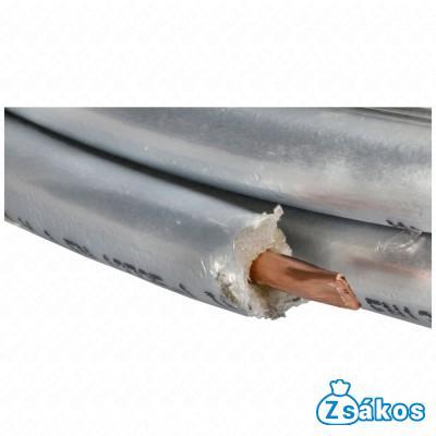 6x1 mm (1/4) Alumínium kasírozott Szigetelt rézcső, klíma 25 méteres tekercs fotó