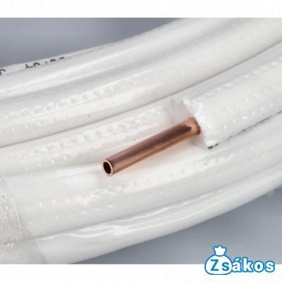 6x1 mm (1/4) Szigetelt rézcső, klíma 25 méteres tekercs fotó