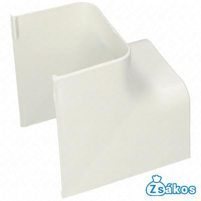 90x65 mm 90° Sarokelem, belső, fehér (VECAMCO) klíma dekorcsatorna fotó