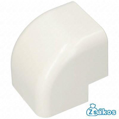 90x65 mm 90° Sarokelem, külső, fehér, UV álló (VECAMCO) klíma dekorcsatorna fotó