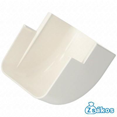 90x65 mm 90° Sarokelem, külső, fehér, UV álló (VECAMCO) klíma dekorcsatorna fotó