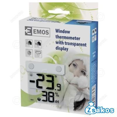 ABLAKHŐMÉRŐ ÁTLÁTSZÓ KIJELZŐVEL EZÜST(E1278) fotó