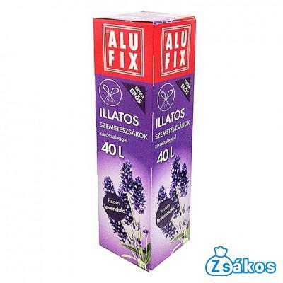 ALUFIX Illatos Szemeteszsák Zárószalaggal 40L (12db/tekercs) 53cmx60cm Levendula illat fotó