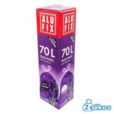 ALUFIX Illatos Szemeteszsák Zárószalaggal 70L (8db/tekercs) 64cmx71cm Levendula illat fotó