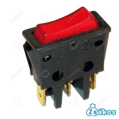 BILLENŐKAPCSOLÓ KB-130 SARUS KIVITELBEN, PIROS  SZV611 fotó