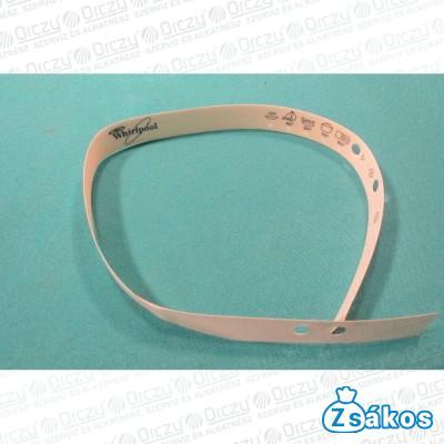 Burkolat, kezelő gombsor (eredeti) WHIRLPOOL mosogatógép fotó