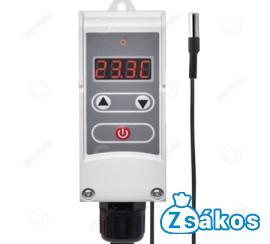 DIGITÁLIS CSŐTERMOSZTÁT (vezetékes hőérzékelővel) WPR-100GC