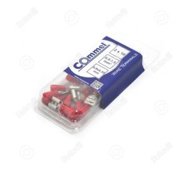 CSÚSZÓSARU KÉSZLET SZIGETELT (csap+hüvely) 0.5-1.5 mm2/6,3 mm (10+10db/csomag)