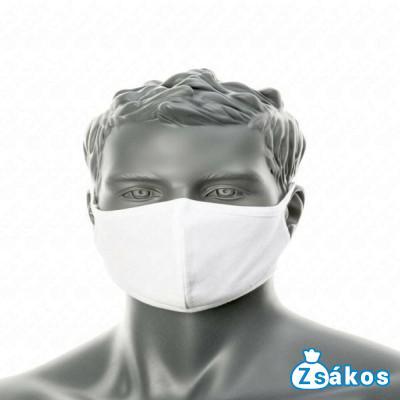 CV22, anti-mikrobiális, 2 rétegű arcmaszk fehér fotó