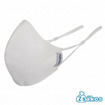 CV22, anti-mikrobiális, 2 rétegű arcmaszk fehér fotó
