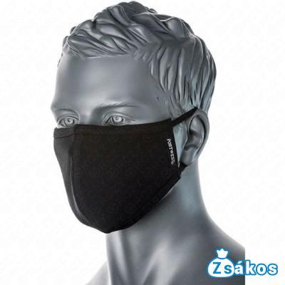 CV22, Anti-mikrobiális, 2 rétegű arcmaszk, fekete fotó