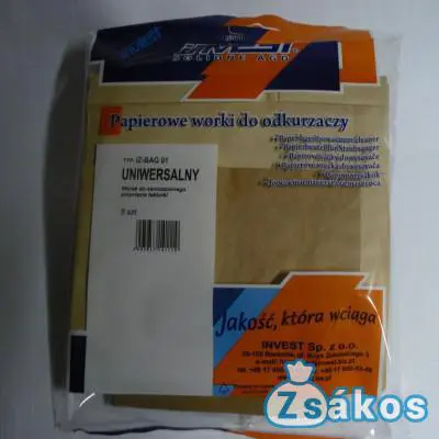 Egyedi méretezhető papír porzsák 140x140 csatlakozókartonnal (5db/csomag) fotó