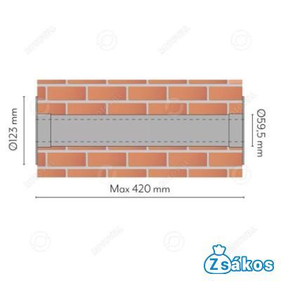 FALÁTVEZETŐ KÉSZLET KLÍMA RÉZCSŐHÖZ fotó