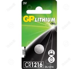 GP CR1216 LÍTIUM GOMBELEM