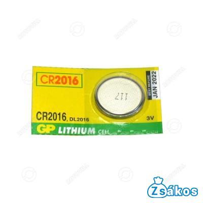 GP CR2016 3V LÍTIUM GOMBELEM fotó
