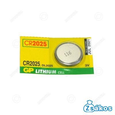 GP CR2025 3V LÍTIUM GOMBELEM fotó