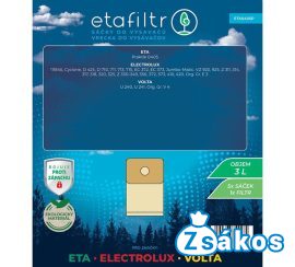 IZ-405GY.1F ETA 405 GYÁRI PAPÍR PORZSÁK 3L (5DB+1FILTER/CSOMAG) 0405P (040568000 HELYETT)