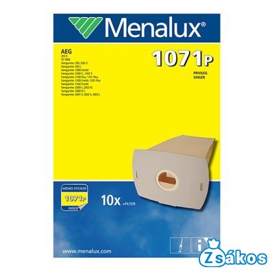 IZ-A121GY MENALUX 1071P GYÁRI PAPÍR PORZSÁK (10DB+1FILTER/CSOMAG) foto