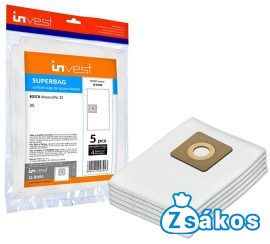 IZ-BH8S INVEST IPARI BOSCH UNIVERSALVAC 15 / ADVANCEDVAC 20 KOMPATIBILIS MIKROSZÁLAS PORZSÁK (5DB/CSOMAG) 4 RÉTEGŰ