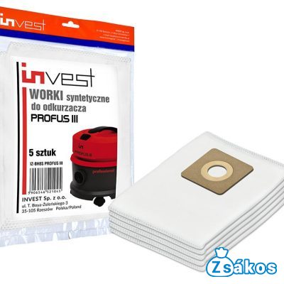 IZ-BH8S-PROFUS INVEST PROFUS III KOMPATIBILIS MIKROSZÁLAS PORZSÁK (5DB/CSOMAG) foto