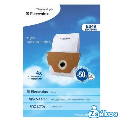 IZ-E3GYS INVEST ELECTROLUX MONDO ES49 GYÁRI MIKROSZÁLAS PORZSÁK (4DB+2FILTER/CSOMAG) 9002565464 foto